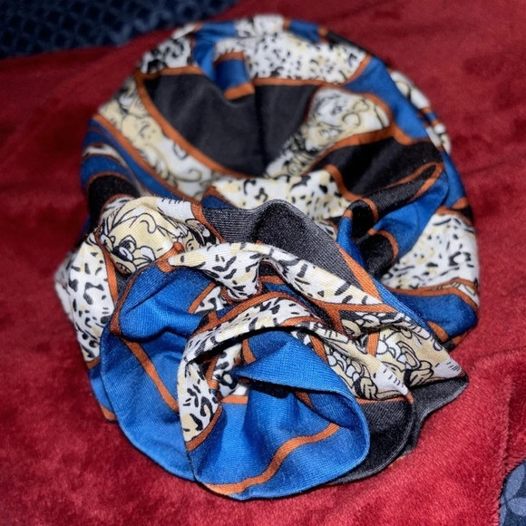 Fashion Floral  detail Retro pattern Elegant Head Wrap Top Knotted Turban - Picture 10 of 11